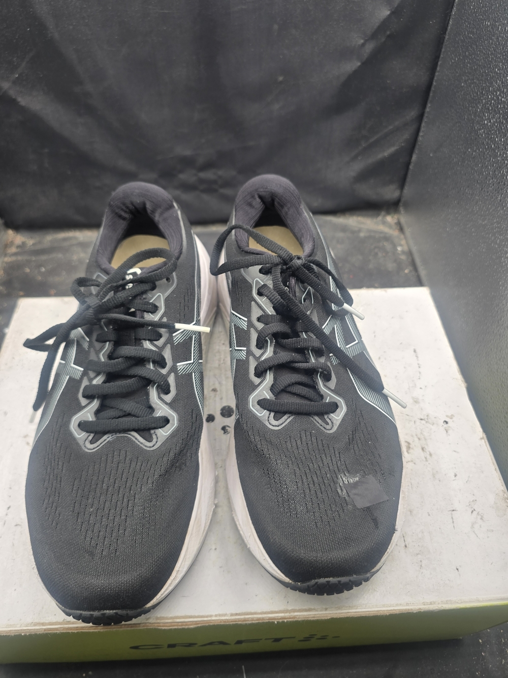 Asics Black and White Women’s Running Shoes
